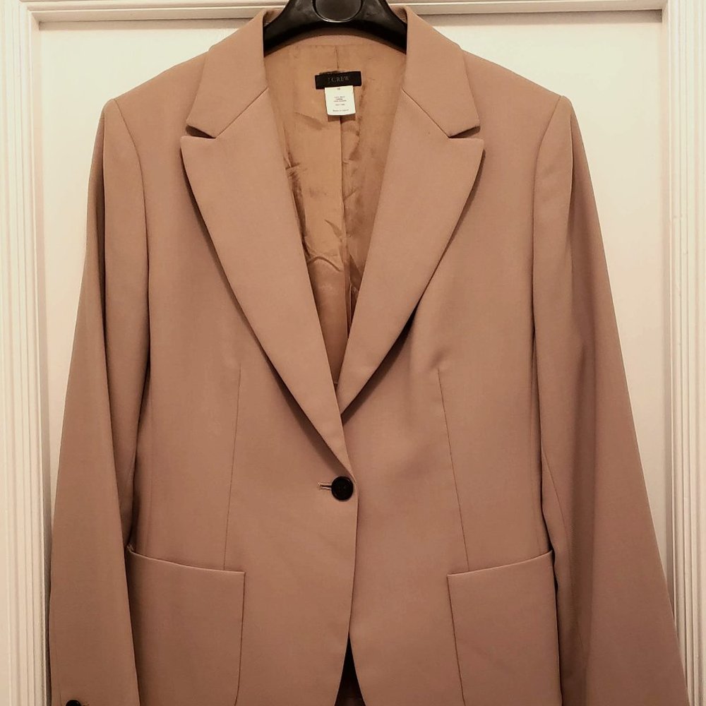 J. Crew 3-Season Camel Color Jacket Blazer 10